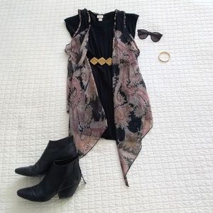 Witchy rocker sheer vest